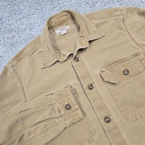 Wallace Barnes Men Duck Canvas Shacket‎ Size Small Button Up Outdoor Workwear
